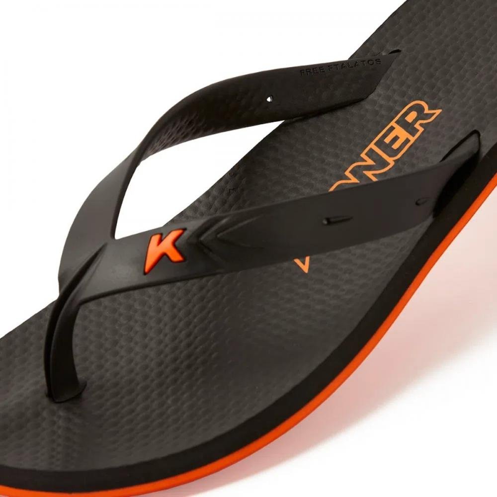 CHINELO KENNER NEW SUMMER  Preto/Laranja 3