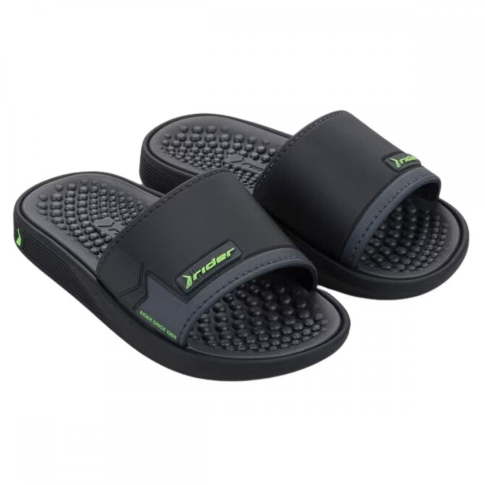 CHINELO SLIDE INFANTIL PUMP RIDER 11784 Preto 2