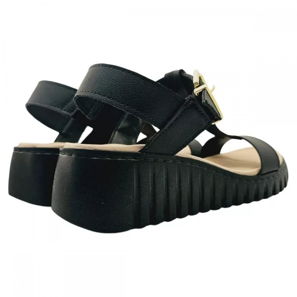 SANDÁLIA ANABELA MODARE ULTRACONFORTO 7197.103 Preto 3