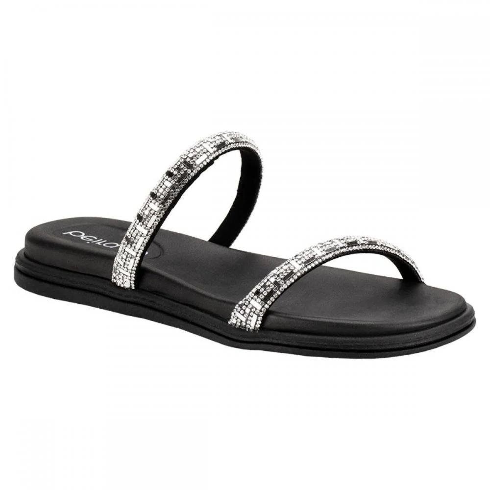 PAPETE BEIRA RIO CONFORTO STRASS 8488.105 Preto 3