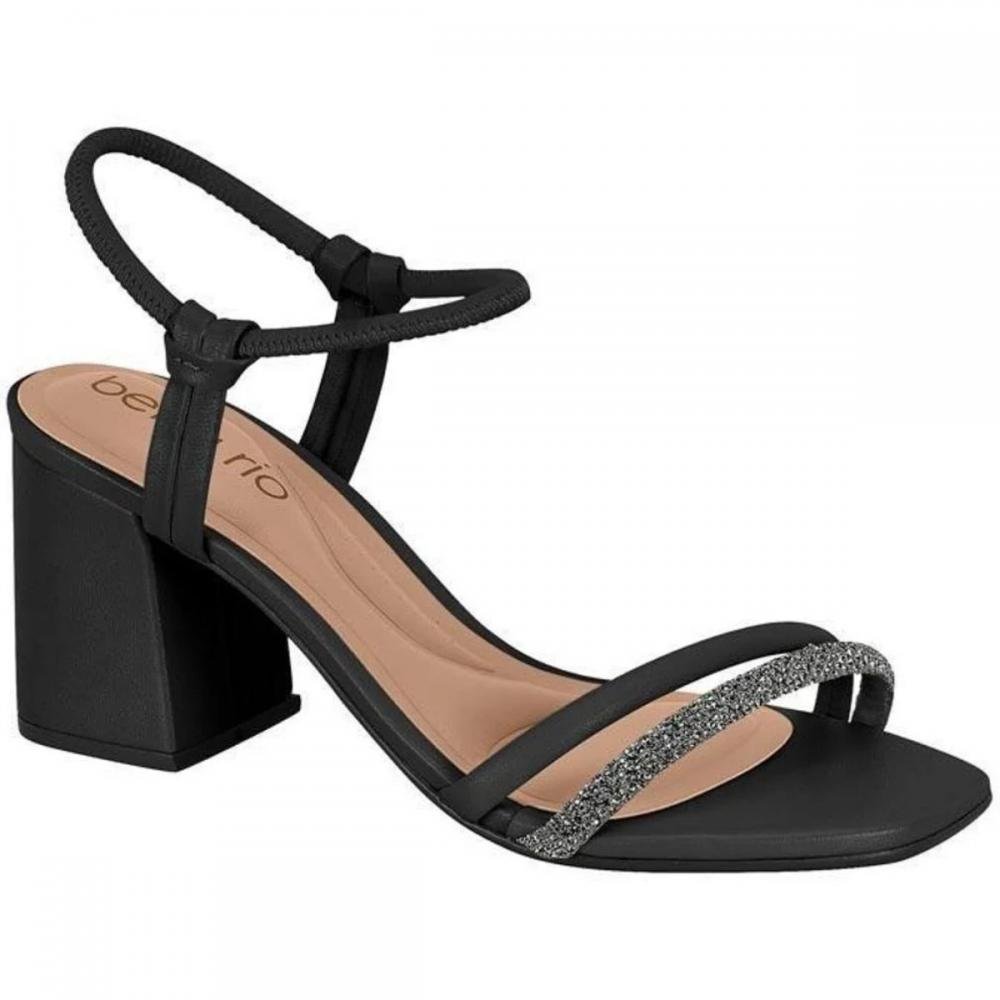 SANDÁLIA SALTO BLOCO BEIRA RIO 8436-313 Preto 1