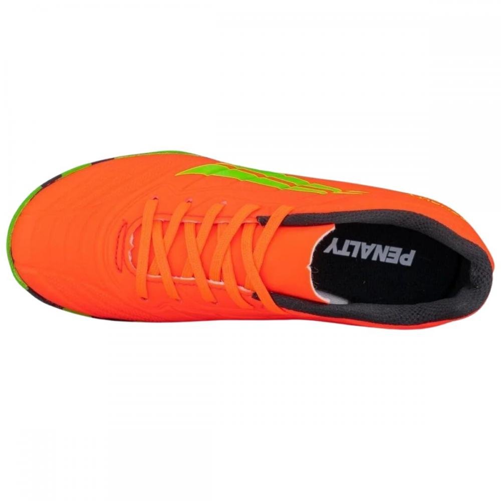 CHUTEIRA FUTSAL PENALTY MATIS KIDS XXI Laranja/Verde 2