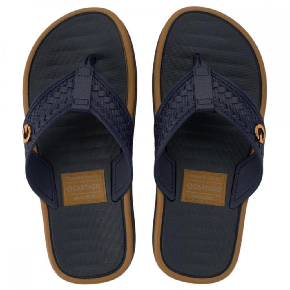 CHINELO CARTAGO INFANTIL COIMBRA 12460 Azul/Marrom 3