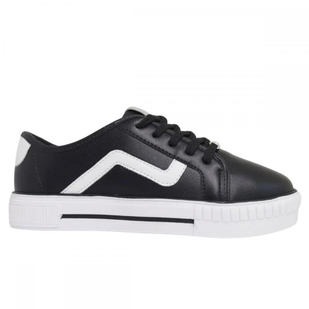TÊNIS MOLEKINHA MENINA CASUAL 2565.109 Preto/Branco 2