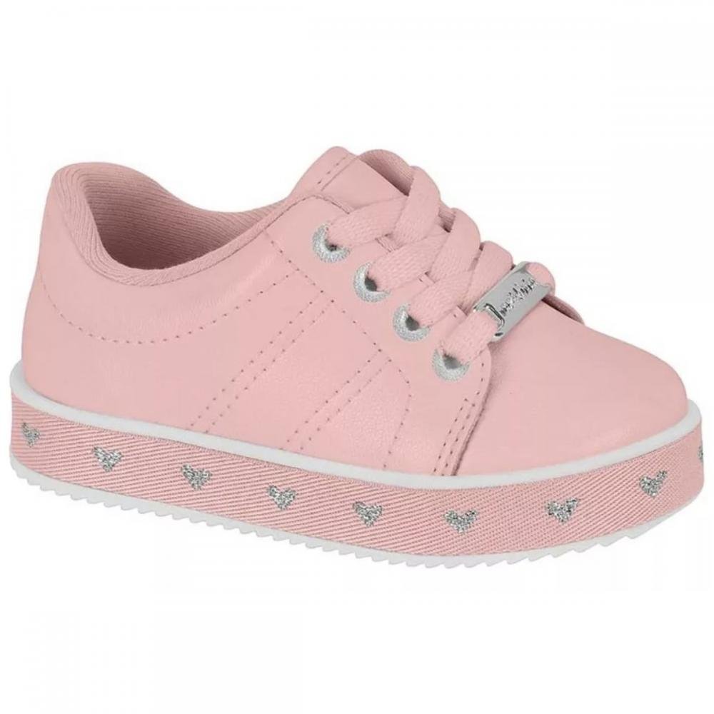 TÊNIS MOLEKINHA BABY FLATFORM 2131.612 Rosa/Prata 1