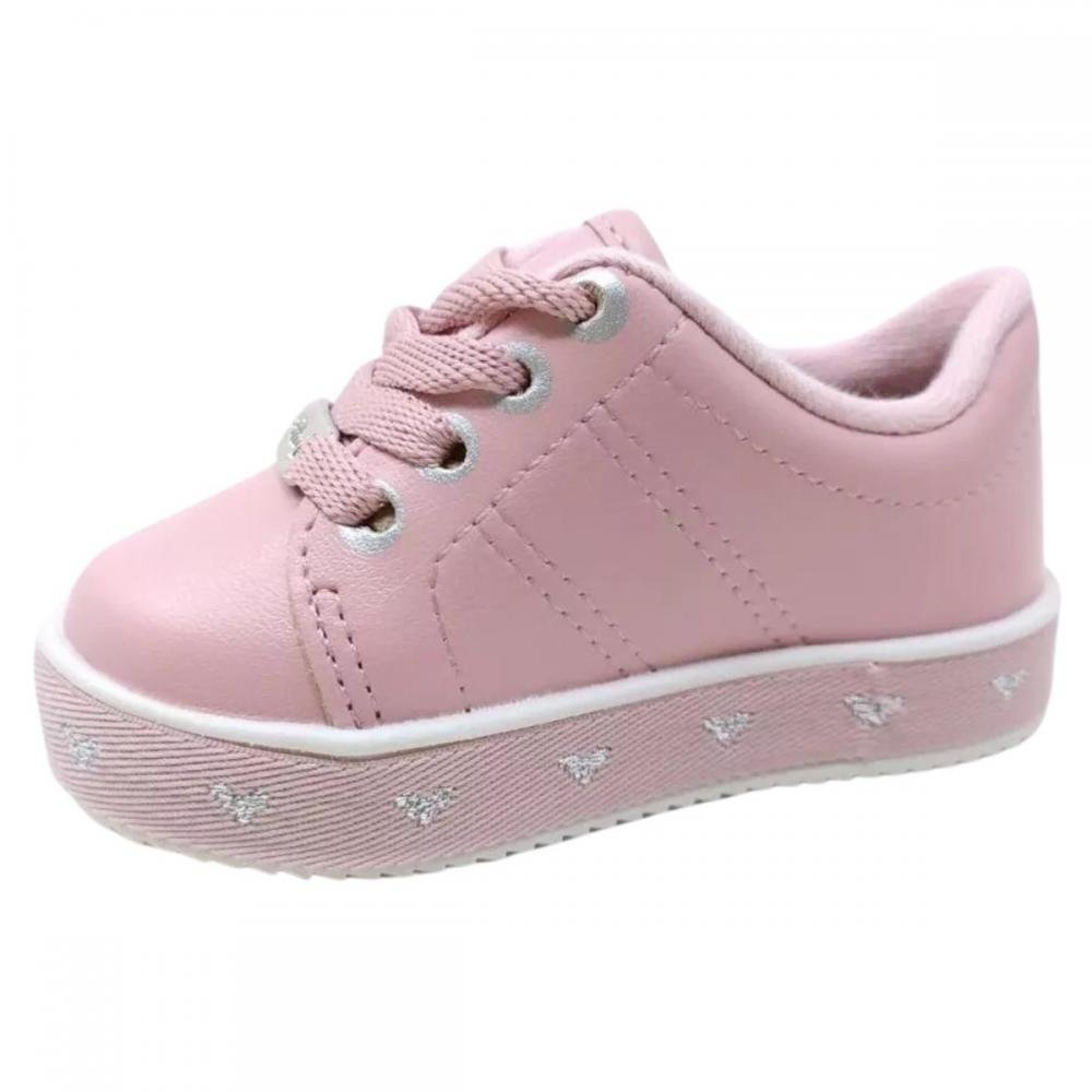 TÊNIS MOLEKINHA BABY FLATFORM 2131.612 Rosa/Prata 3