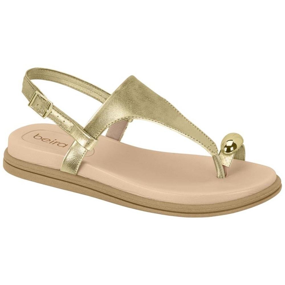 PAPETE BEIRA RIO RING TOE 8513.113 Dourado 1