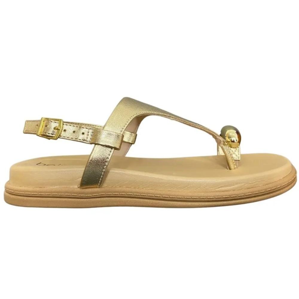 PAPETE BEIRA RIO RING TOE 8513.113 Dourado 2