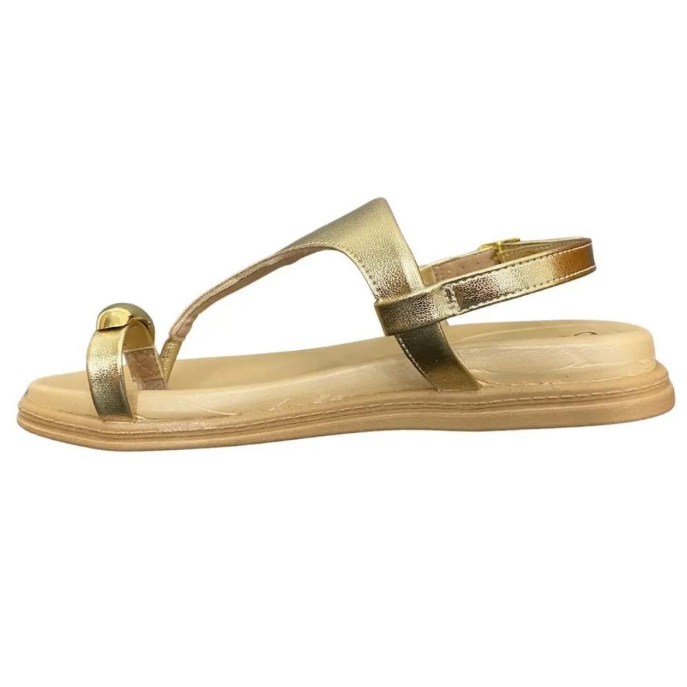 PAPETE BEIRA RIO RING TOE 8513.113 Dourado 4