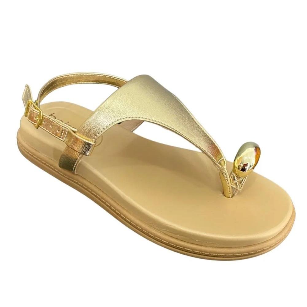 PAPETE BEIRA RIO RING TOE 8513.113 Dourado 5
