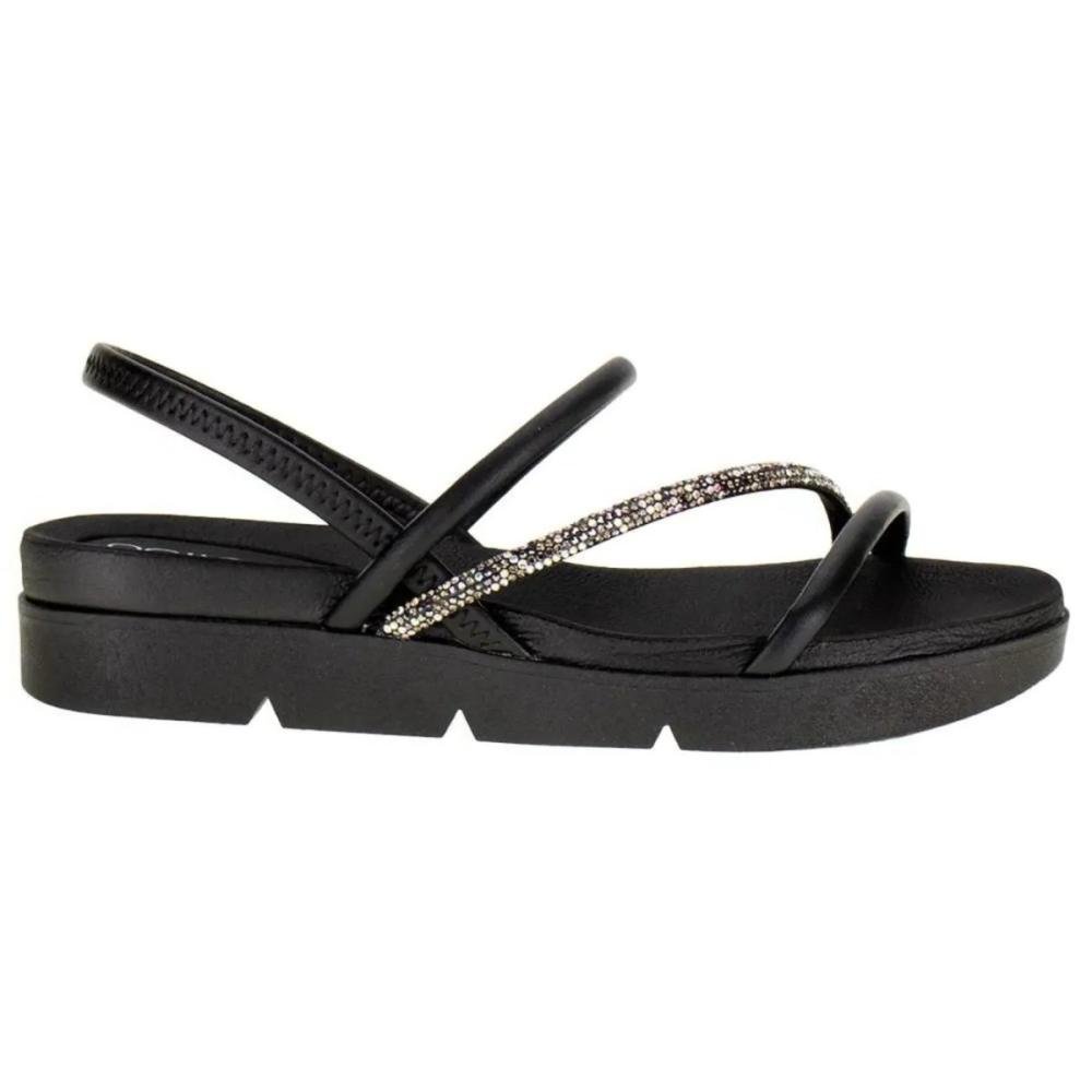 SANDÁLIA BEIRA RIO STRASS CONFORTO 8387.530 Preto 2