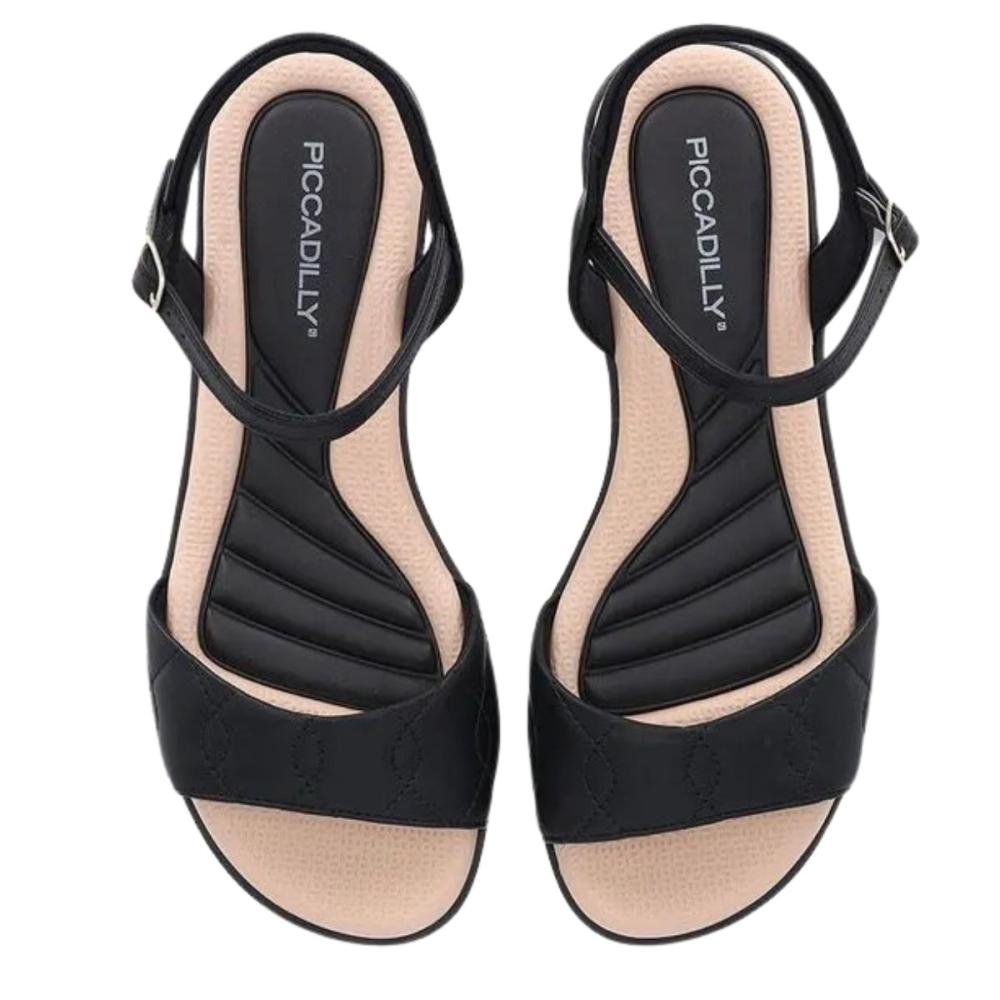 SANDÁLIA RASTEIRA PICCADILLY REJANE 410036 Preto 3