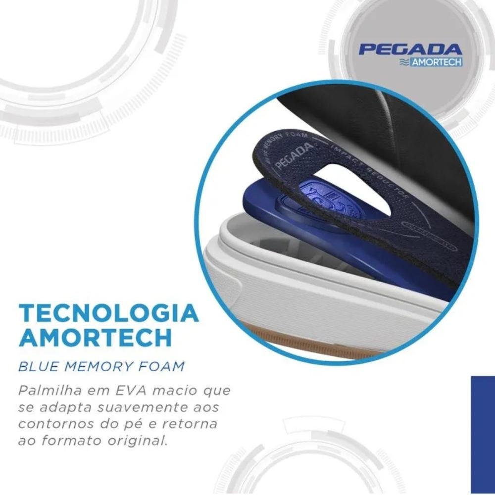 TÊNIS CASUAL PEGADA MASCULINO EM COURO 111704 Branco 6