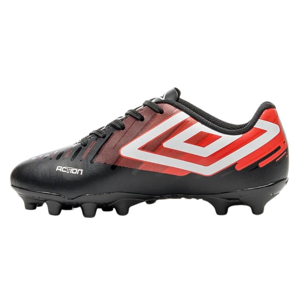 CHUTEIRA CAMPO UMBRO ACTION JR U07FB00287 Preto/Vermelho 4