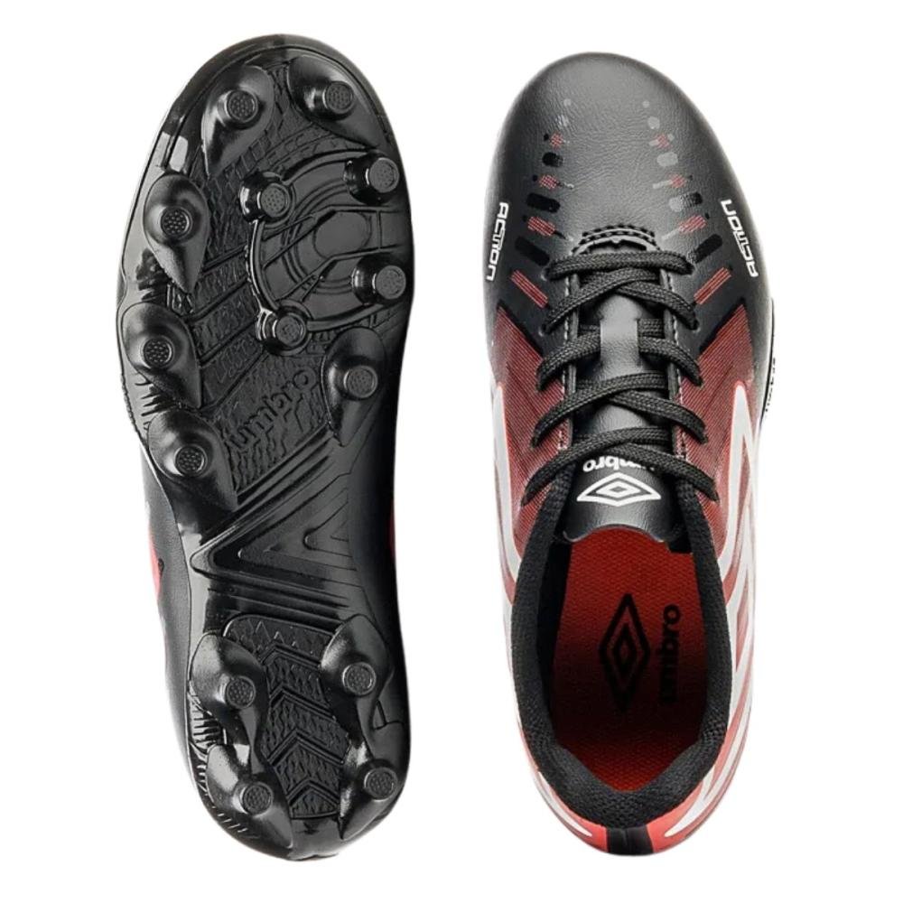 CHUTEIRA CAMPO UMBRO ACTION JR U07FB00287 Preto/Vermelho 2