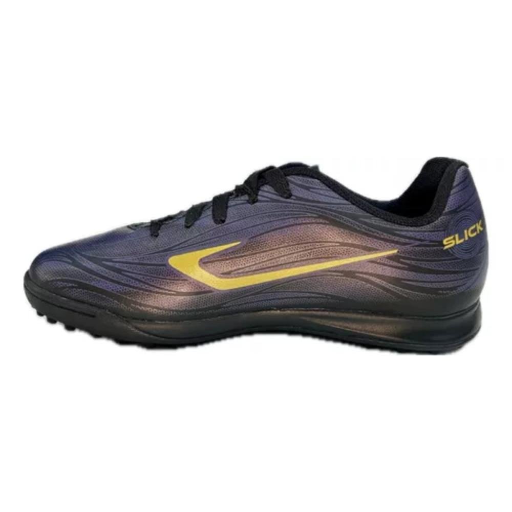 CHUTEIRA SOCIETY INFANTIL TOPPER SLICK V  Preto/Ouro 3