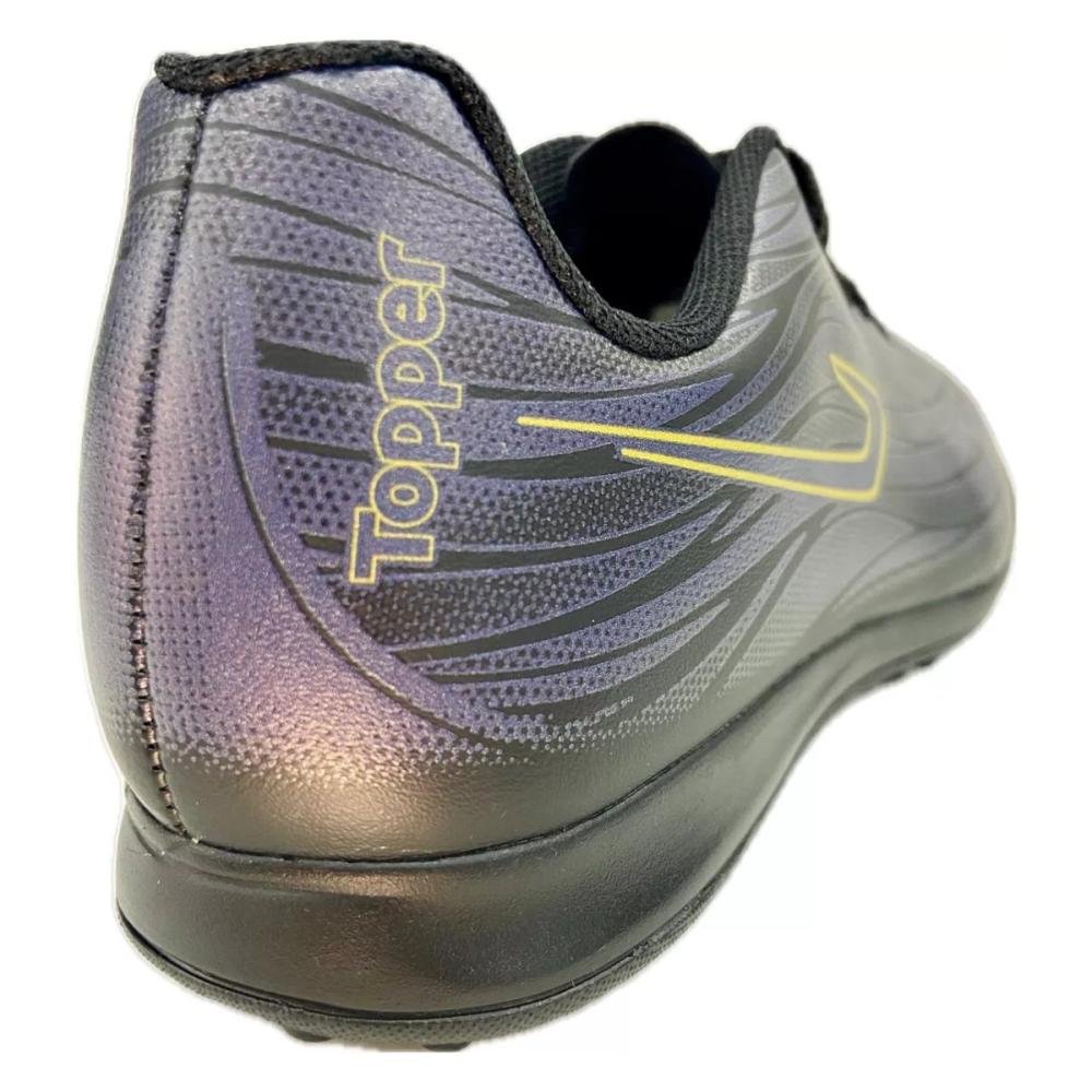 CHUTEIRA SOCIETY INFANTIL TOPPER SLICK V  Preto/Ouro 4