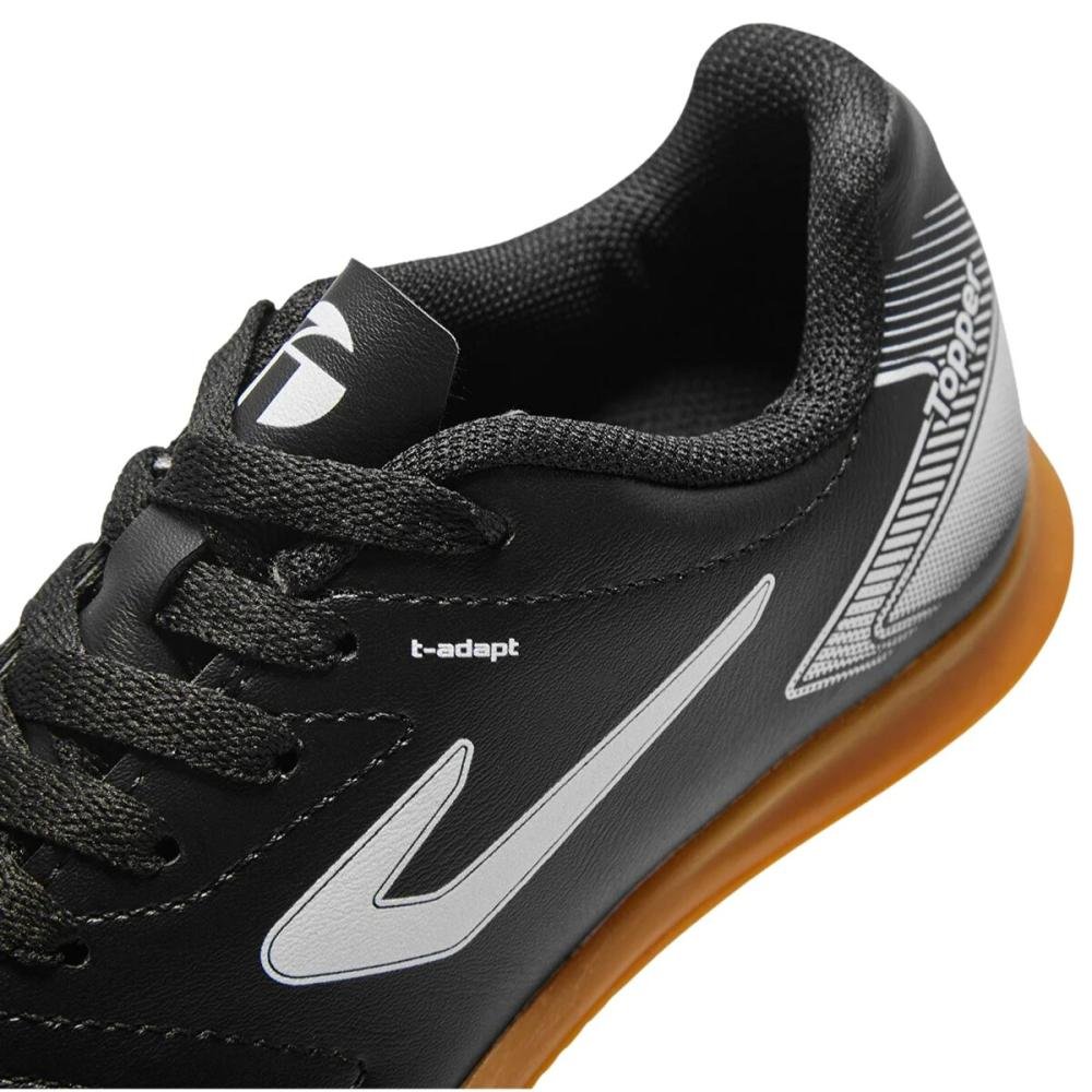 CHUTEIRA FUTSAL INFANTIL TOPPER CUP VII Preto/Branco 7