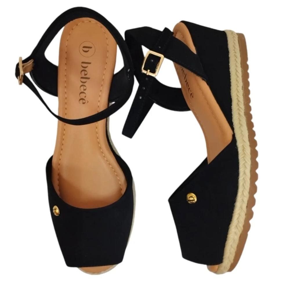 SANDÁLIA ESPADRILHE BEBECÊ ANABELA T5828-161 Preto 3