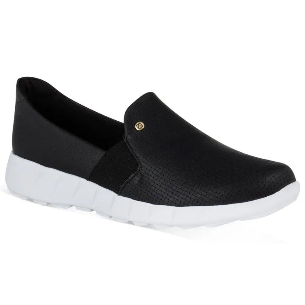 TÊNIS PICCADILLY SLIP ON 970109 Preto/Branco 3