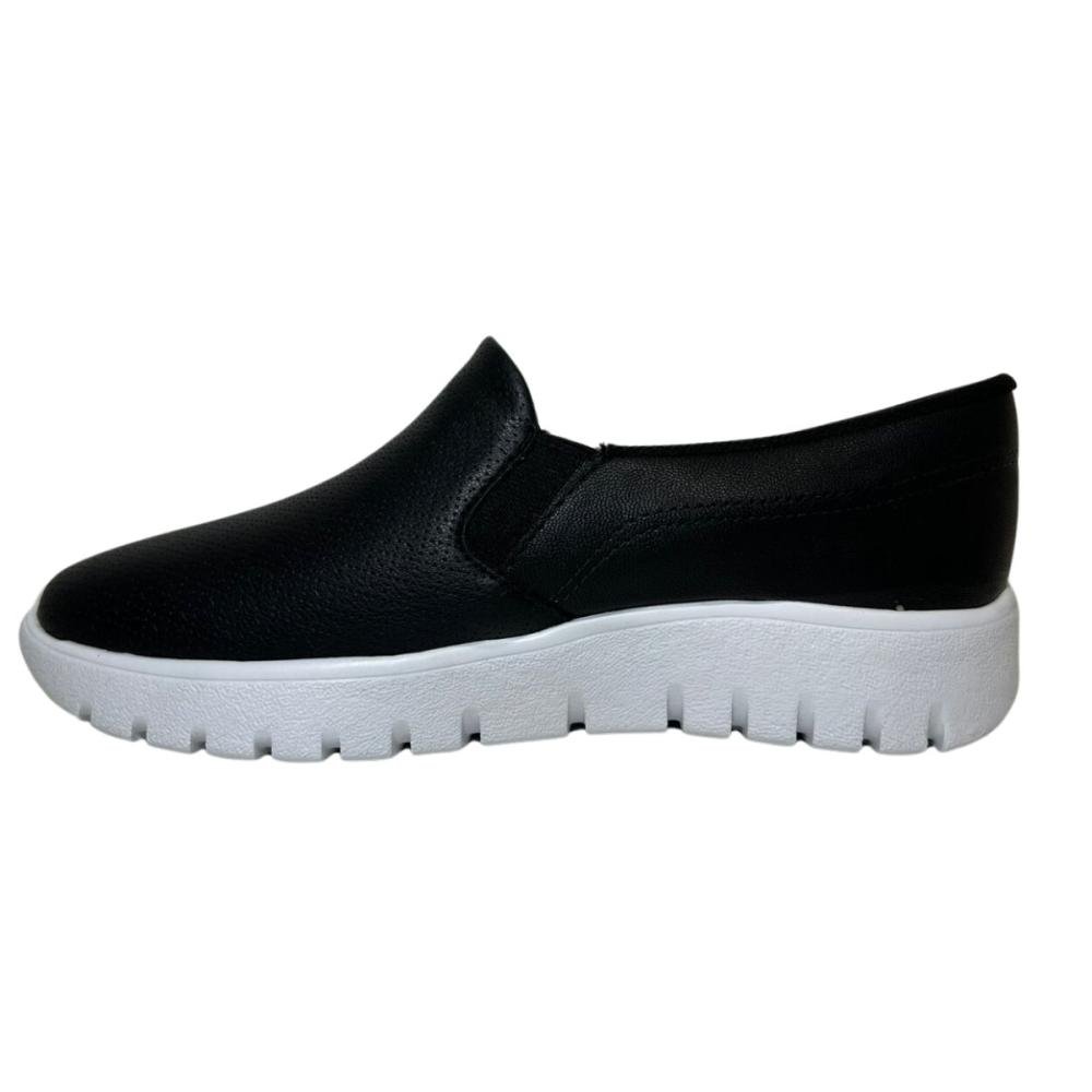 TÊNIS PICCADILLY SLIP ON 950033 Preto/Branco 4