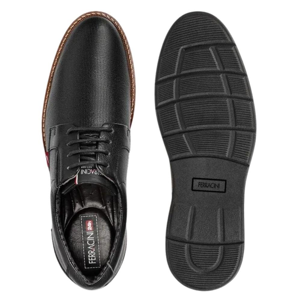 SAPATO FERRACINI MASCULINO KINGSTON 6152 Preto 3