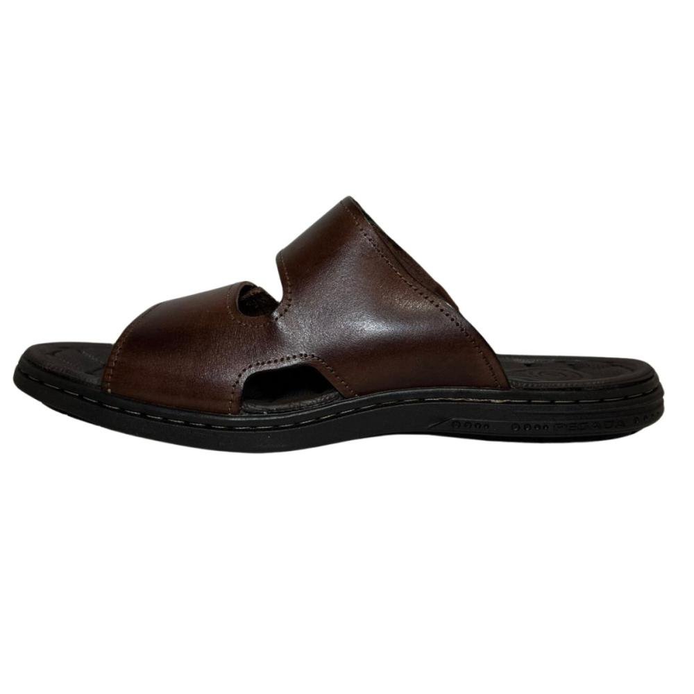 SANDÁLIA PEGADA MASCULINA EM COURO 131283 Marrom 4