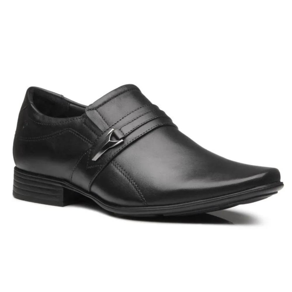 SAPATO SOCIAL PEGADA MASCULINO EM COURO 124608 Preto 3
