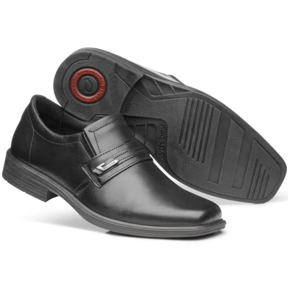 SAPATO SOCIAL PEGADA MASCULINO EM COURO 124776 Preto 2