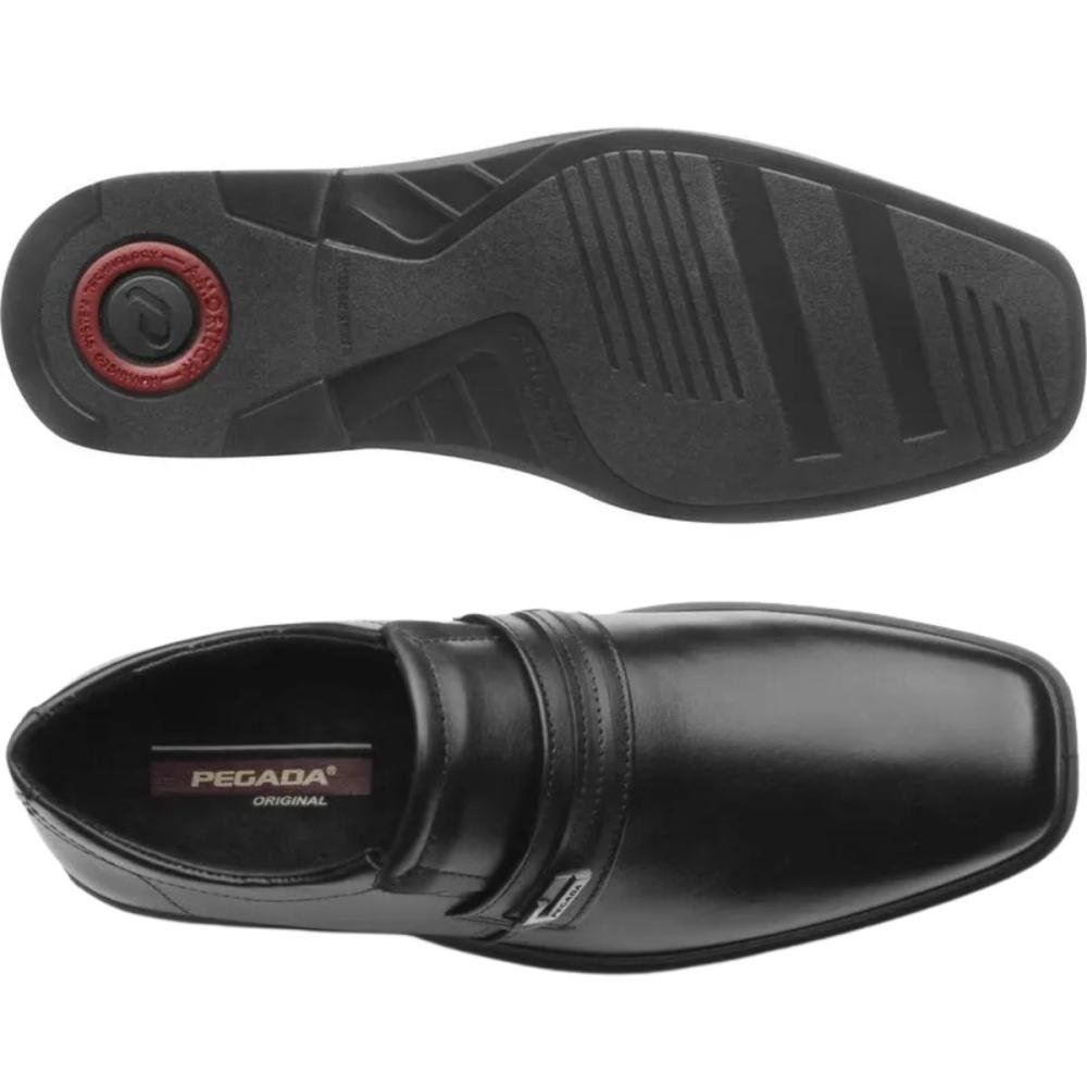 SAPATO SOCIAL PEGADA MASCULINO EM COURO 124776 Preto 3