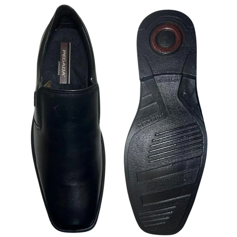 SAPATO SOCIAL PEGADA MASCULINO EM COURO 124778 Preto 2