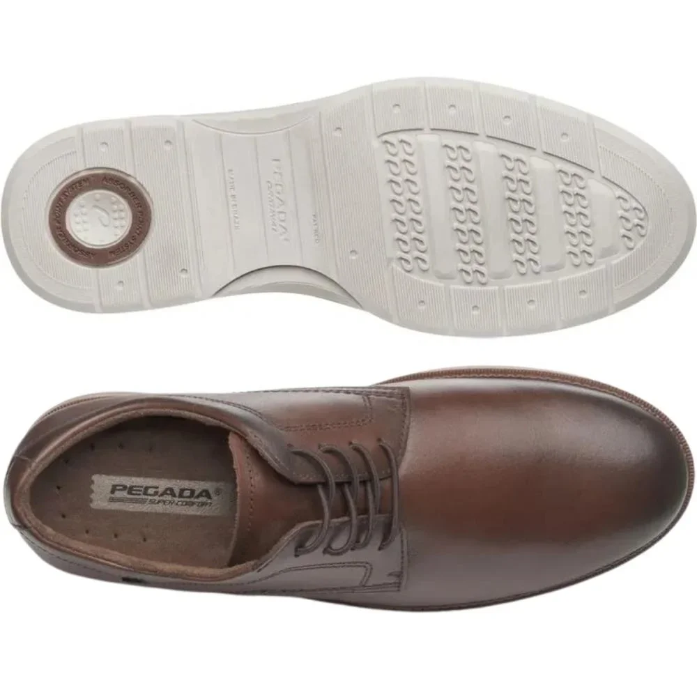 SAPATO CASUAL PEGADA MASCULINO EM COURO 126701 Marrom 2