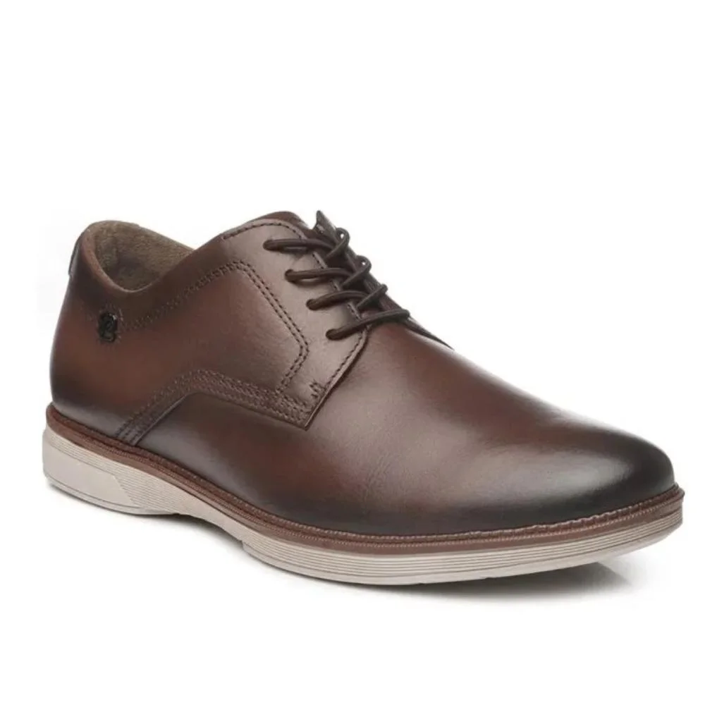 SAPATO CASUAL PEGADA MASCULINO EM COURO 126701 Marrom 4