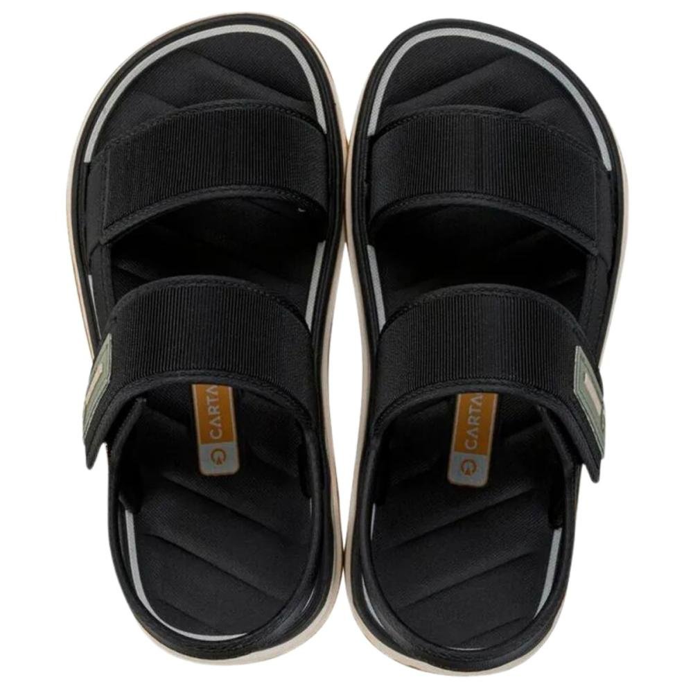 SANDÁLIA CARTAGO INFANTIL MALAGA SPORT 12462 Preto/Verde 3