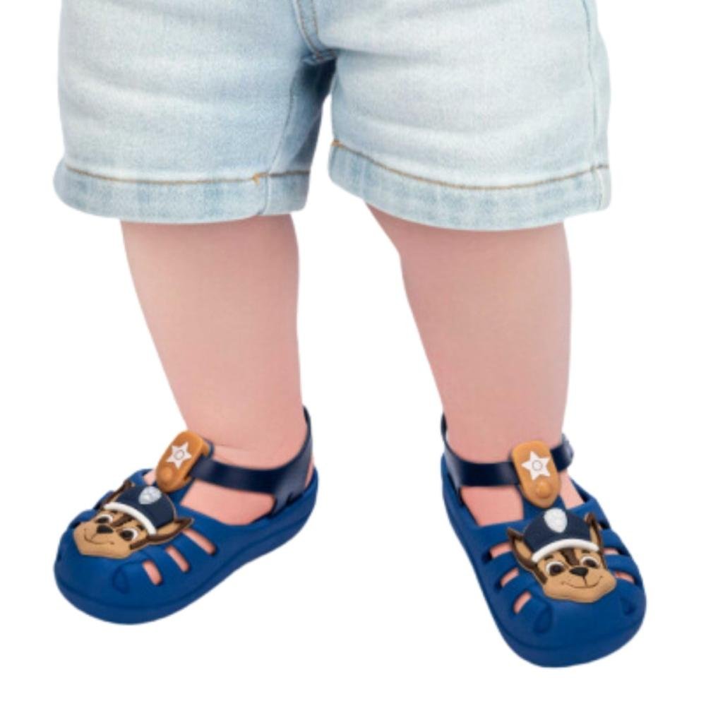 SANDÁLIA GRENDENE KIDS PATRULHA CANINA SPACE 22710 Azul Escuro 4