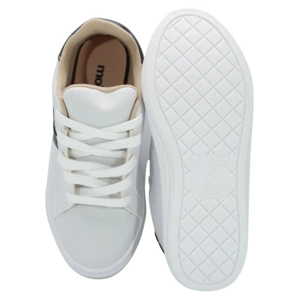 TÊNIS MOLECA CASUAL 5796.106 Branco/Preto 3