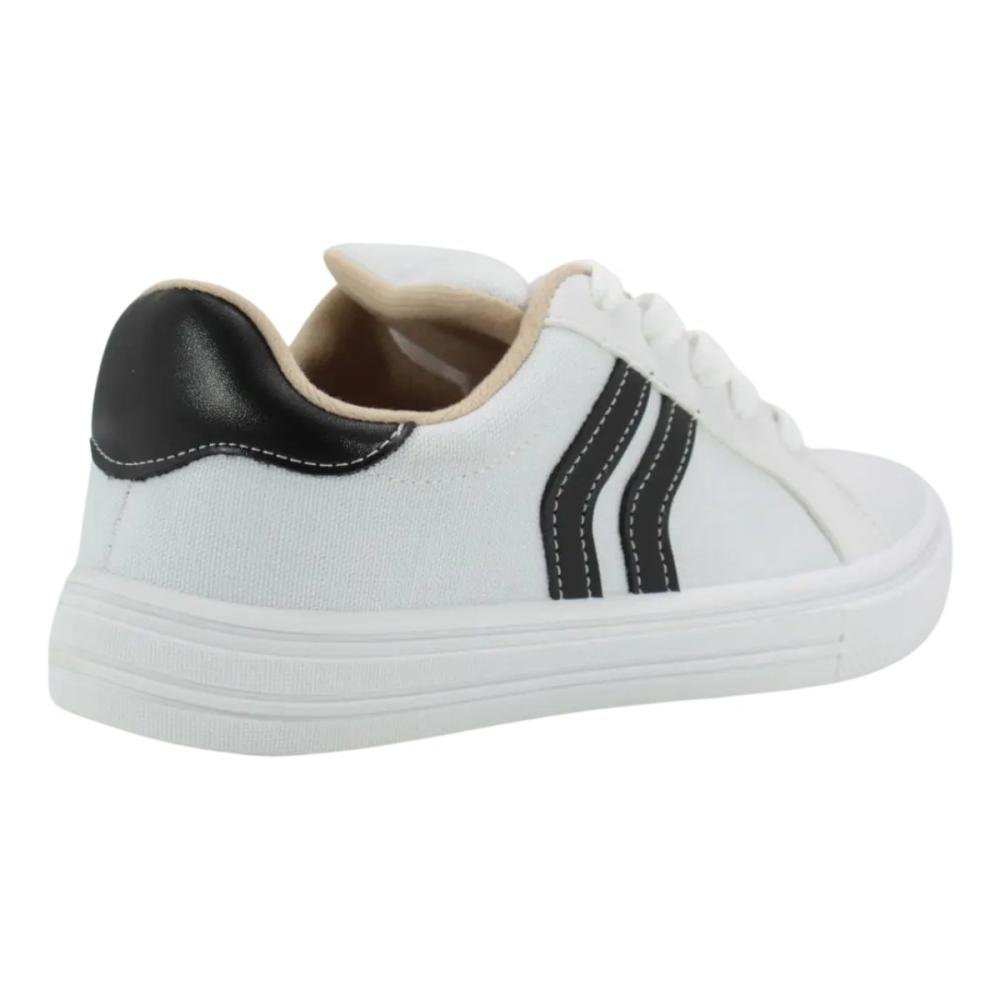 TÊNIS MOLECA CASUAL 5796.106 Branco/Preto 4
