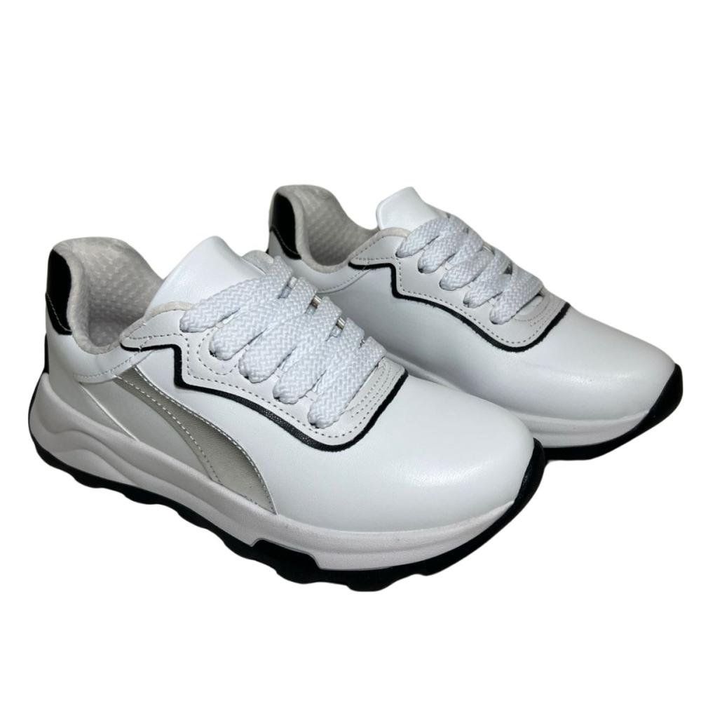 TÊNIS BEIRA RIO CASUAL 4328.103 Branco/Preto 3