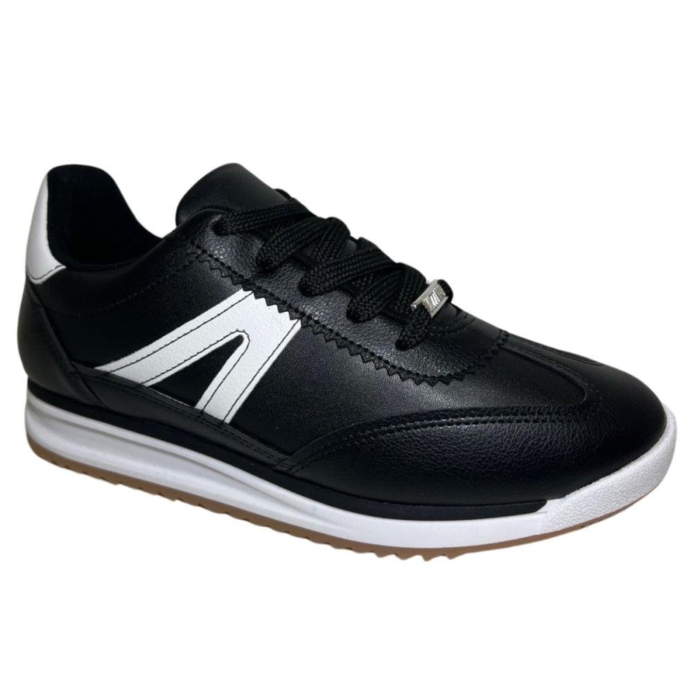 TÊNIS VIZZANO CASUAL TRATORADO 1450-102 Preto/Branco