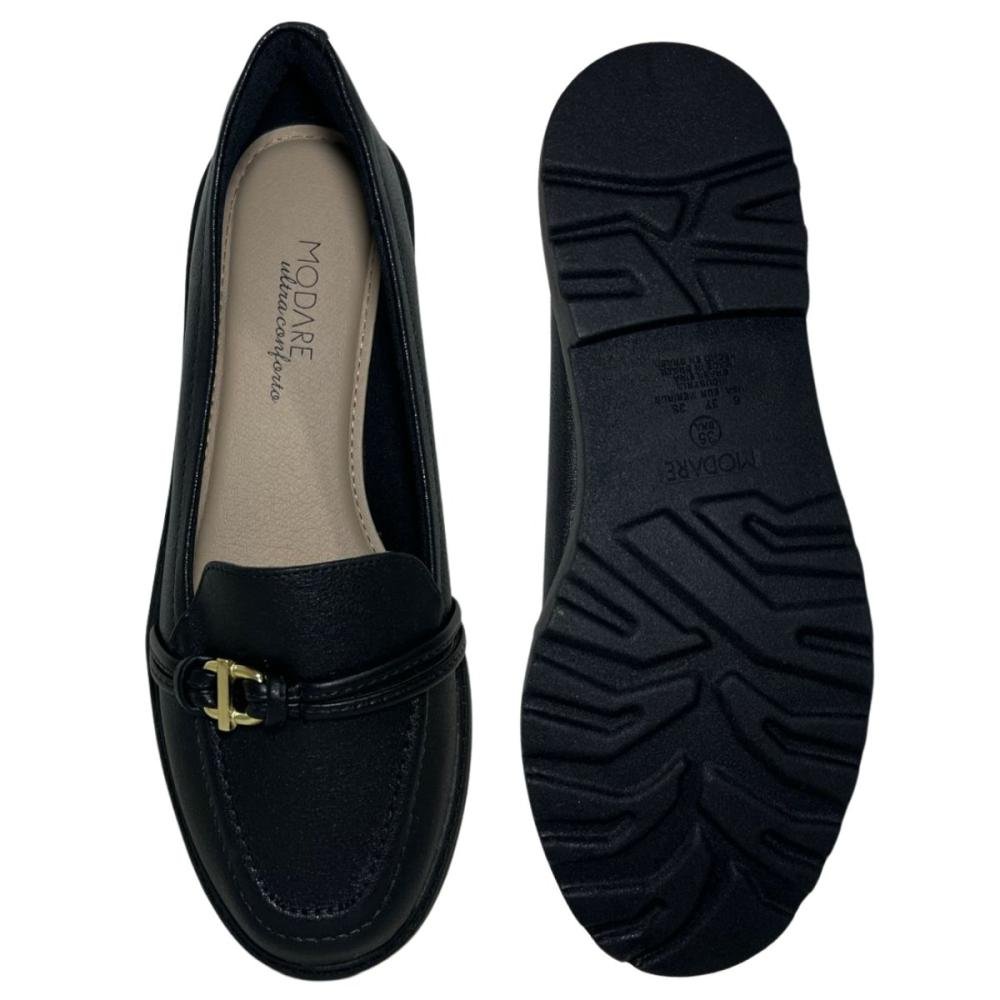 MOCASSIM MODARE TRATORADO ULTRACONFORTO 7357.117 Preto 5