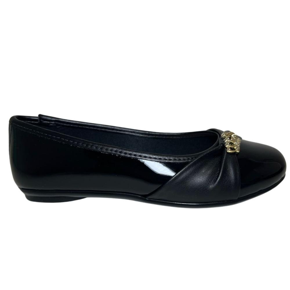SAPATILHA MOLEKINHA MENINA COROA 2502.1008 Preto 4