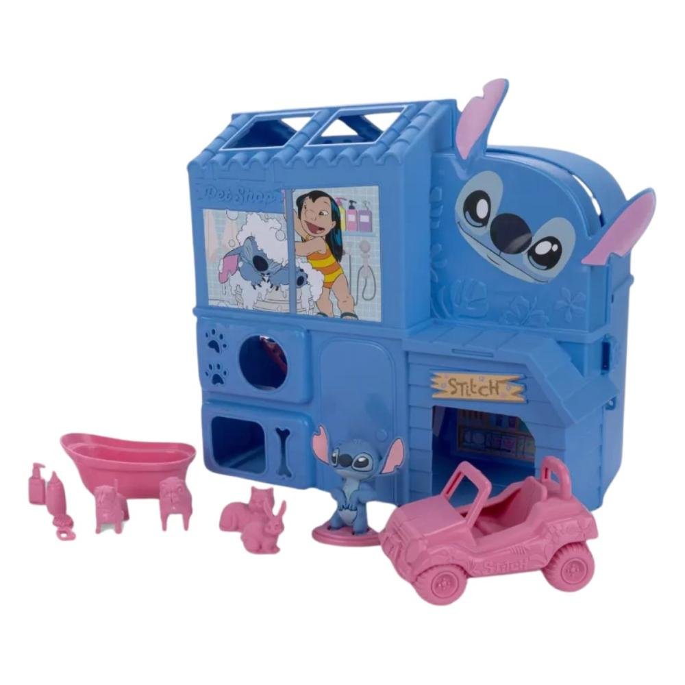SANDÁLIA GRENDENE KIDS STITCH PET SHOP 23321 Rosa/Azul 2