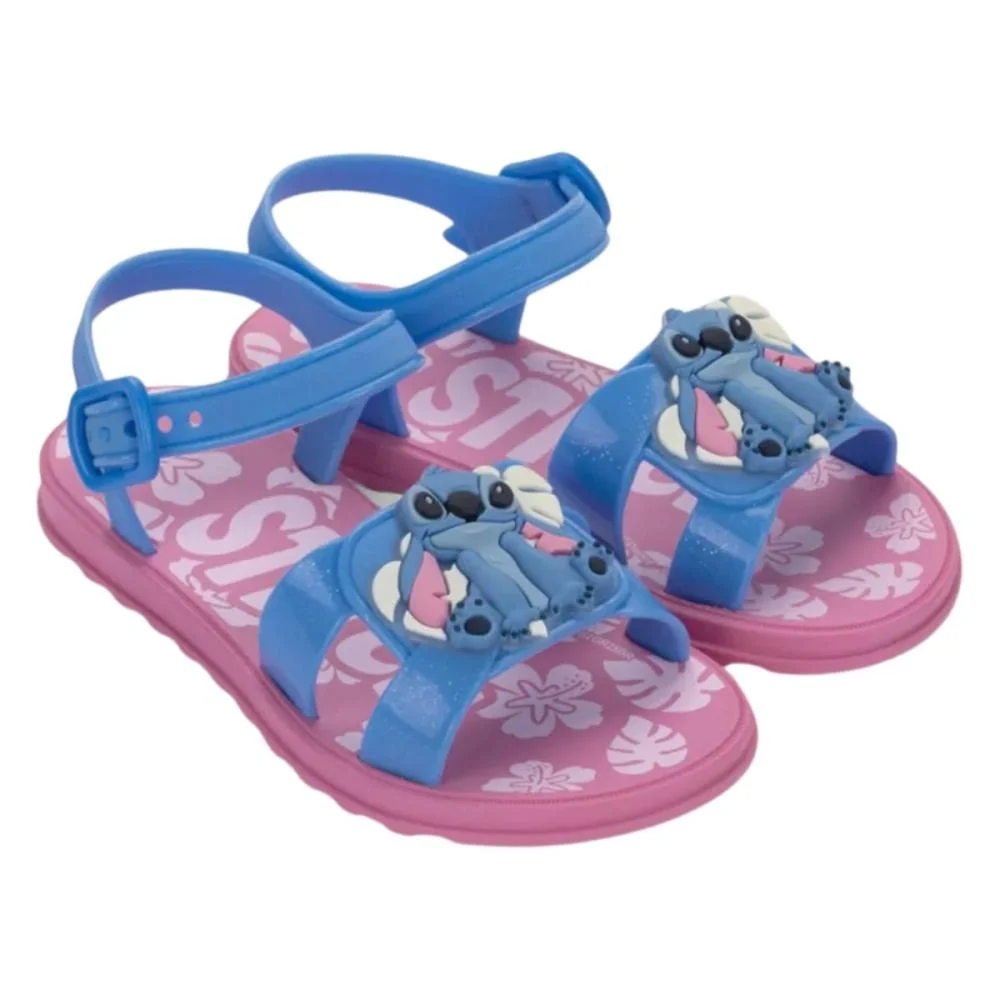 SANDÁLIA GRENDENE KIDS STITCH PET SHOP 23321 Rosa/Azul 4
