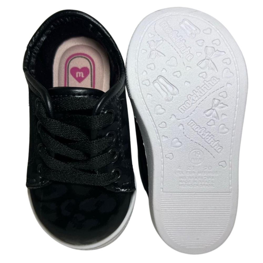TÊNIS MOLEKINHA BABY ONCINHA 2118.569 Preto 3