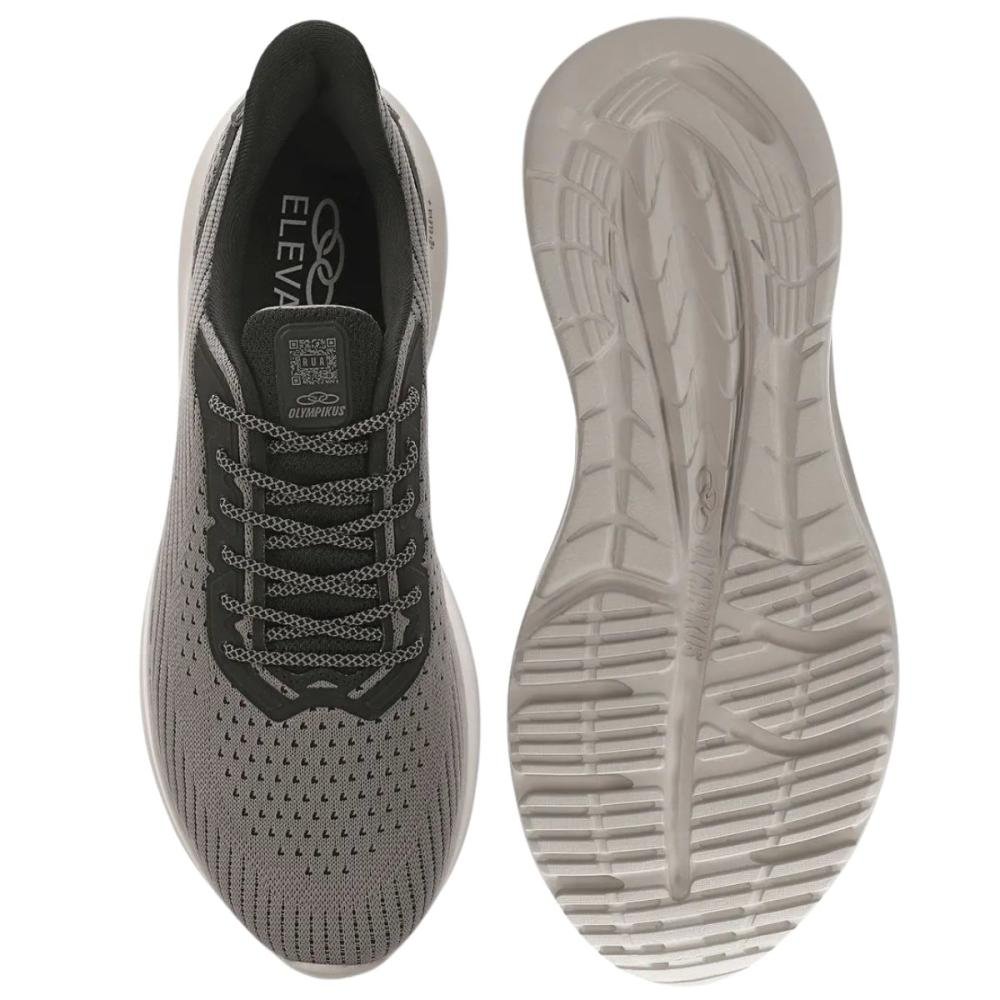 TÊNIS OLYMPIKUS RUA MASCULINO Cinza/Preto 3
