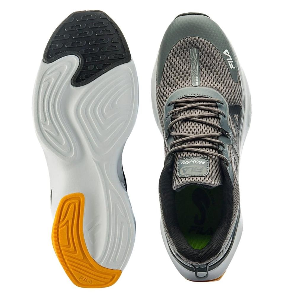 TÊNIS FILA RECOVERY MASCULINO Grafite/Preto/Laranj 3