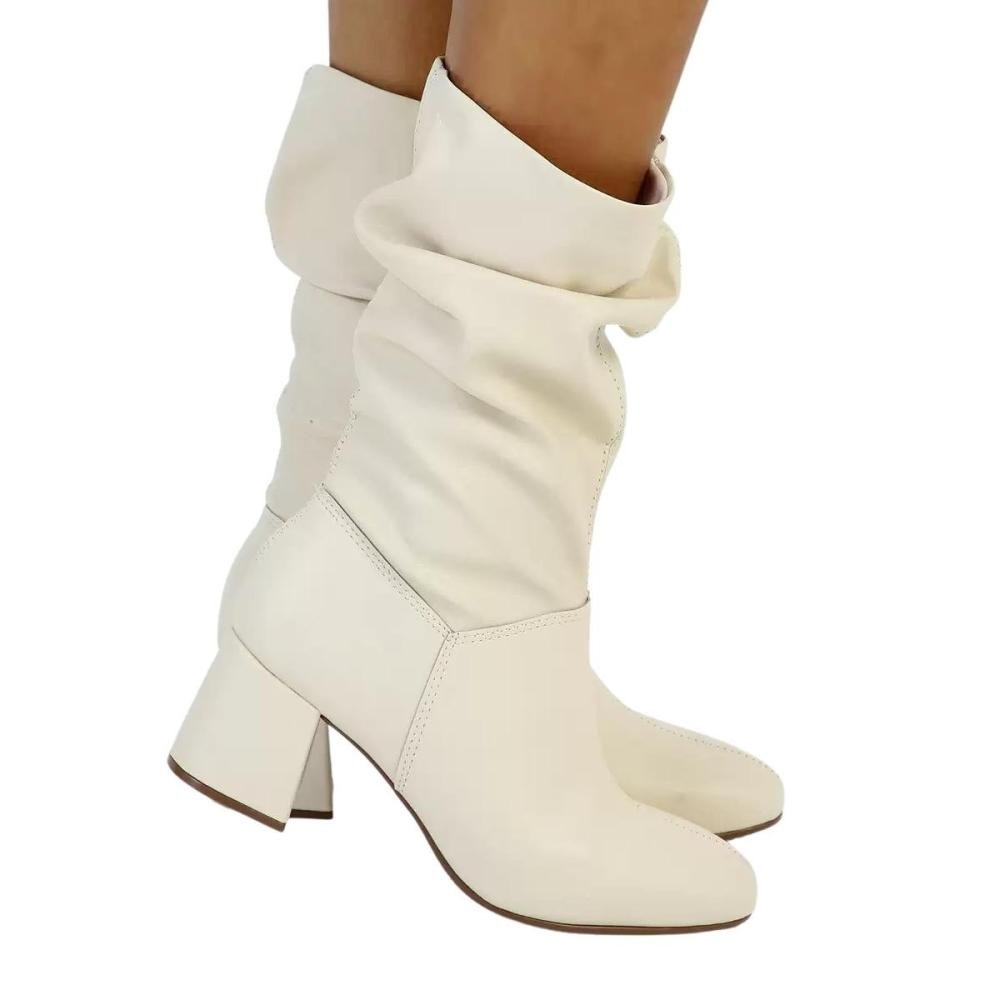 BOTA BEIRA RIO CANO ALTO FRANZIDA 9076.102 Off White 2