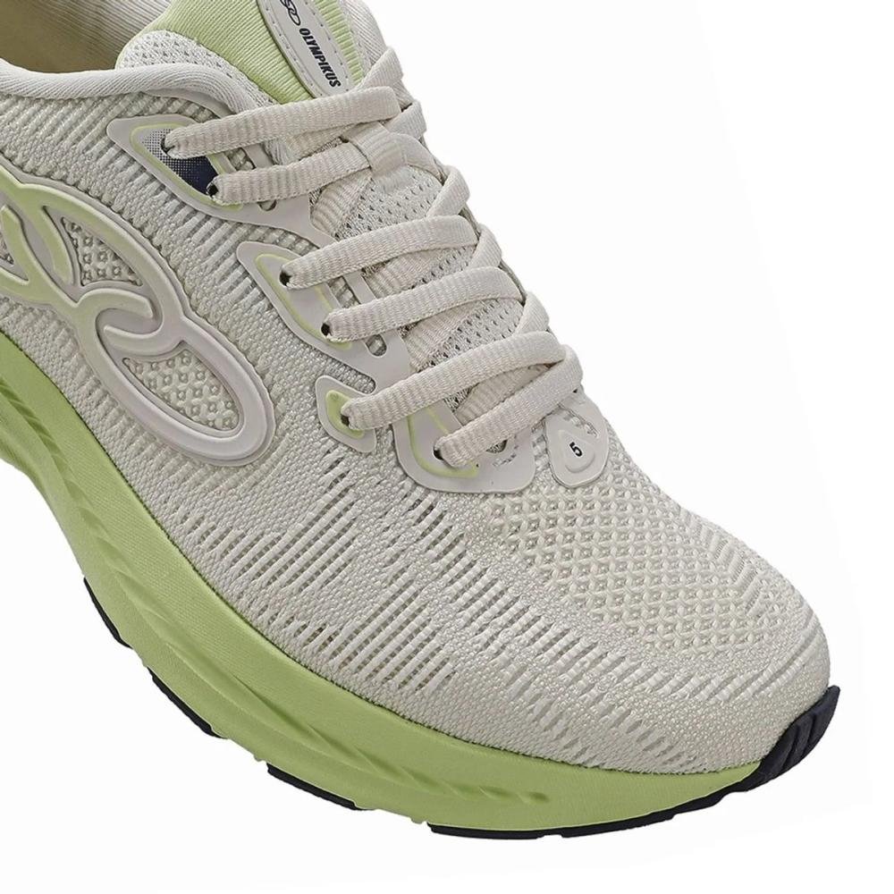 TÊNIS OLYMPIKUS SWIFT 5 FEMININO Off White/Verde 7