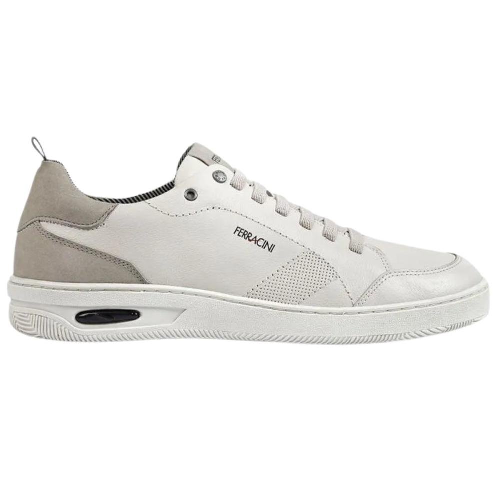 SAPATÊNIS FERRACINI MASCULINO NEW BLADY 2631 Off White/Cinza