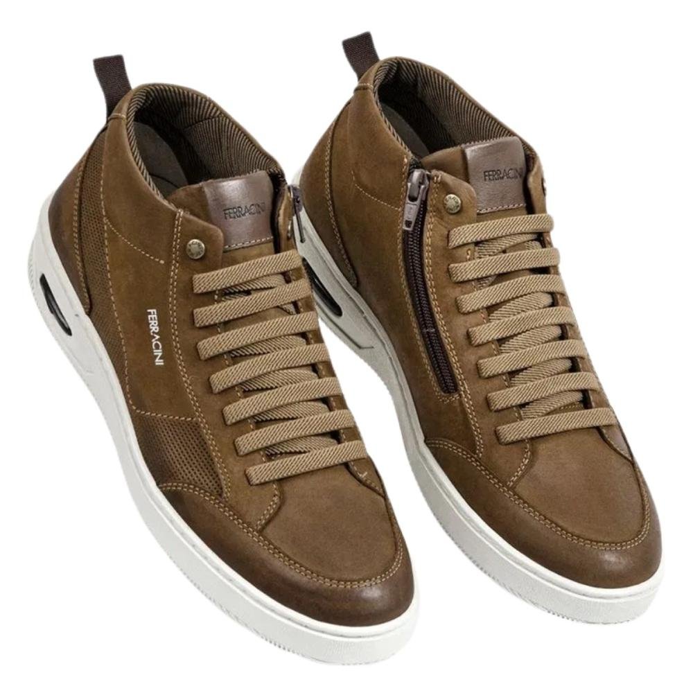 SAPATÊNIS CANO ALTO FERRACINI MASCULINO NEW BLADY 2632 Marrom 2